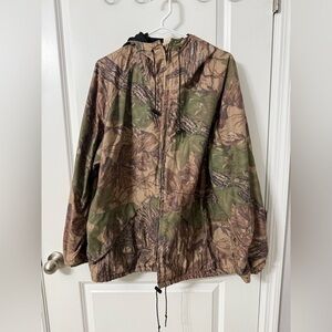 Vintage Realtree Hunting Camo Windbreaker Jacket XL 90s